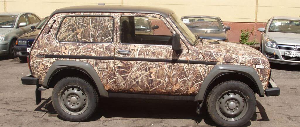 Тюнинг авто с помощью покраски в камуфляж