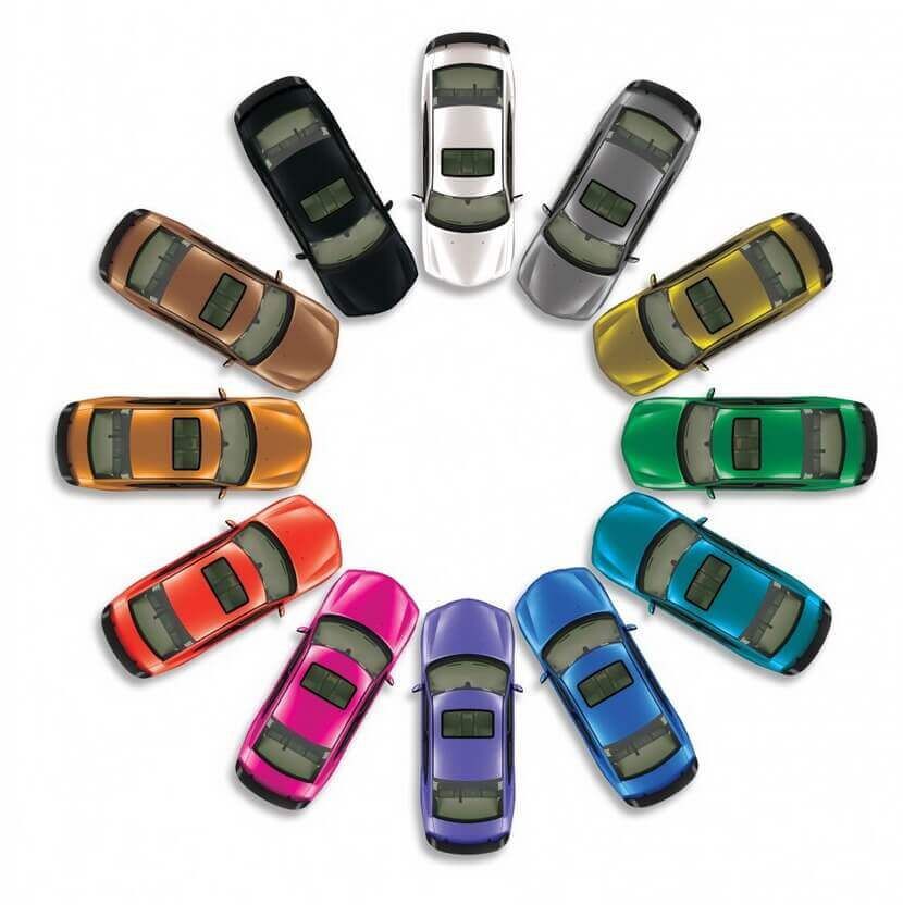 Автомобильные краски: каталог цветов и правила выбора автоэмалей