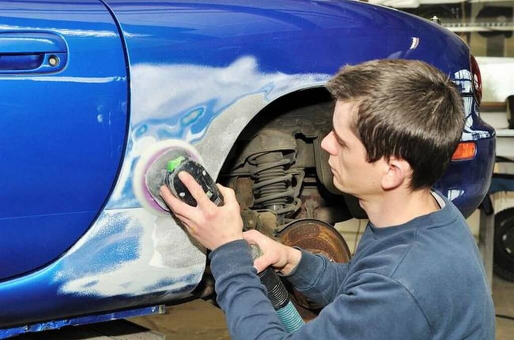 Механические способы устранения краски с кузова машины