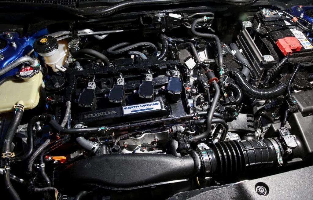 Under the hood Honda Civic VTi-LX Hatchback AU-spec (FK) '2017