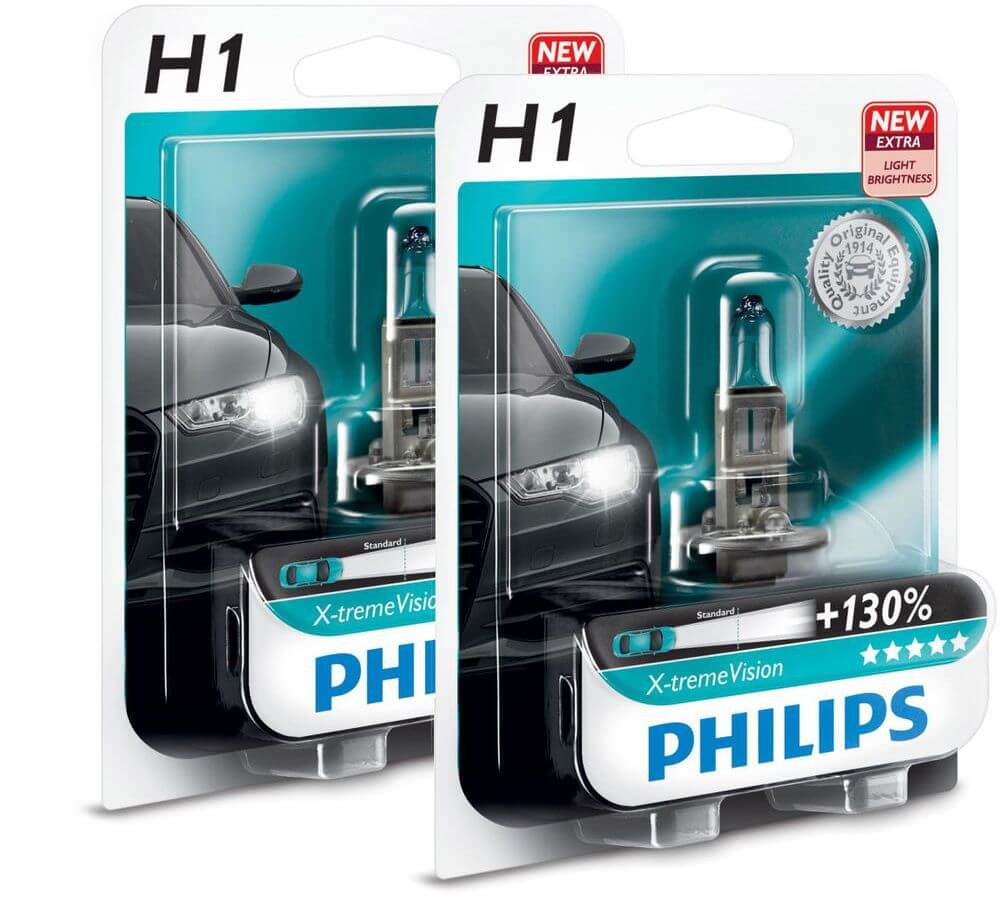 Лампы ближнего света Philips H1 (55) X-treme Vision