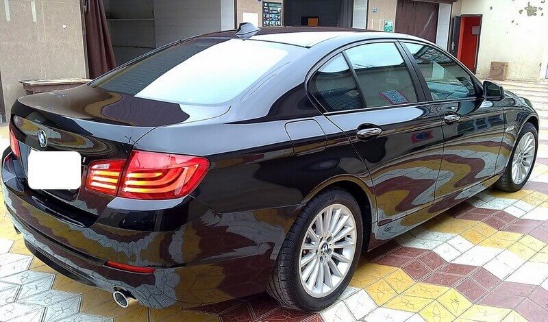 Автомобиль BMW 535i обработан защитной полиролью, Жидкое стекло