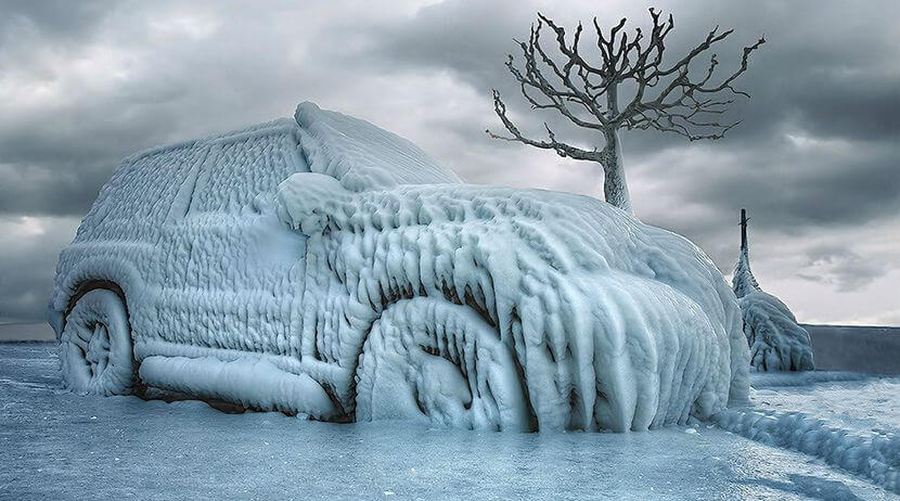 Машина в зимний период
