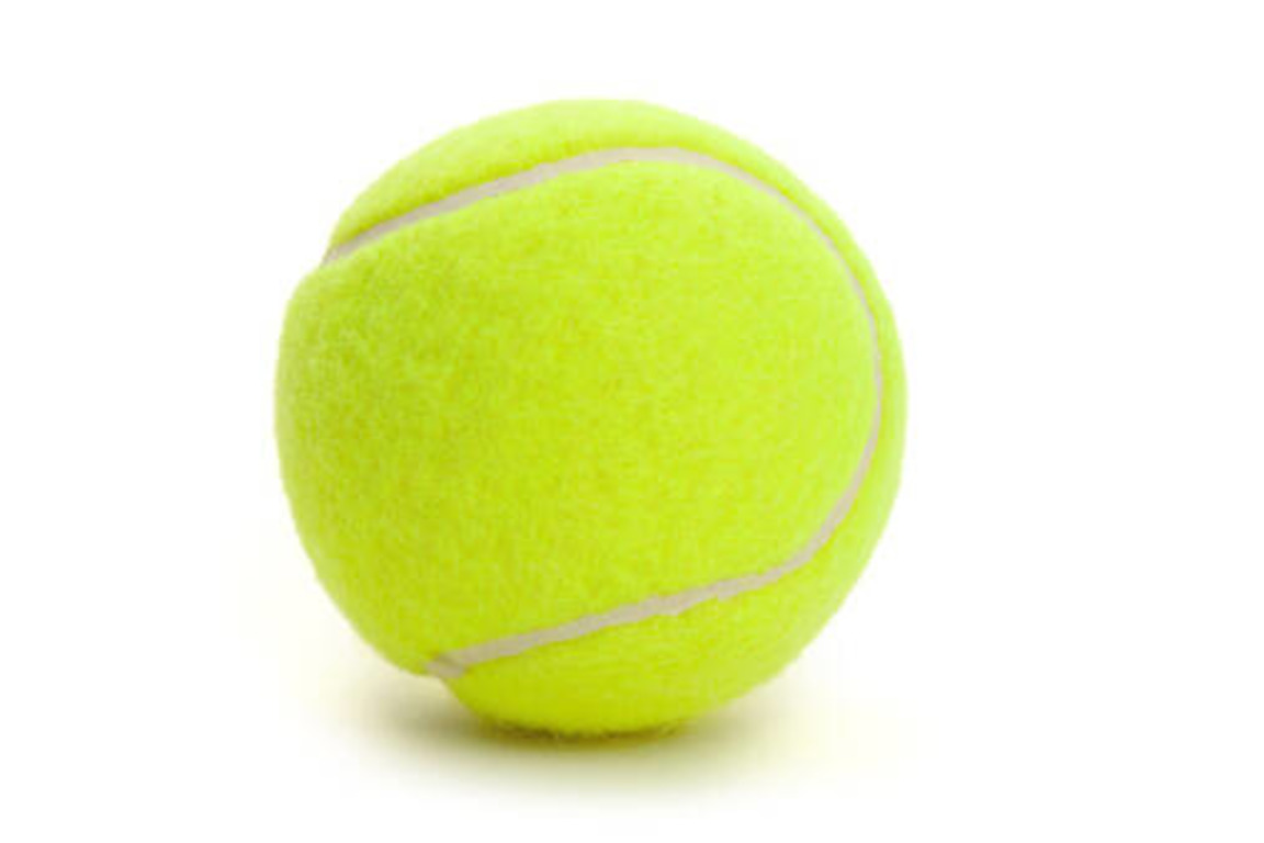 Использование теннисного мячика